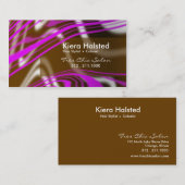 ジャングル1の名刺(バイオレットか茶色) 名刺 (正面/裏面)