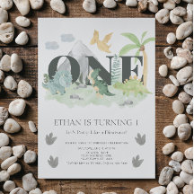 ジャングル1stバースデーウォーターカラー恐竜パーティー