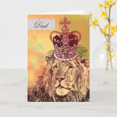 ジャングル|の父の日カードの王 カード (黄色い花)