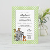 ジャングル·アズ·ニュートラル·ジェンダー·ベビー·シャワー 招待状 (スタンド正面)