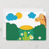 ジャングル・アニマルズ誕生日パーティーへの招待 招待状 (裏面)