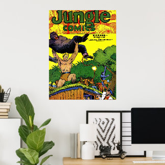 ジャングル ゴリラの巣 ビンテージ コミック ポスター