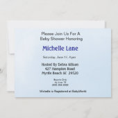 ジャングル/サファリベビーシャワー招待状 招待状 (裏面)