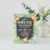 ジャングル・サファリ・ワイルド・ワン・バースデー・パーティー ポストカード (スタンド正面)