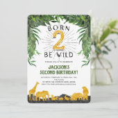 ジャングル,サファ生まれリ, 2は野生,第2の誕生日 招待状 (スタンド正面)