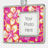 ジャングル サーフ (ピンク コンボ) シルバープレートフレームオーナメント (左)