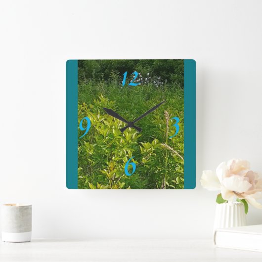 ジャングル スクエア壁時計 (ホーム)