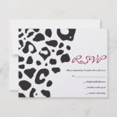 ジャングル・フィーバーのこうもりのバーの（ユダヤ教の）バル・ミツバーの応答カード 出欠カード (正面)