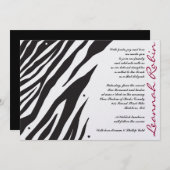 ジャングル・フィーバーのこうもりのバーの(ユダヤ教の)バル・ミツバーの招待状の招待 招待状 (正面/裏面)