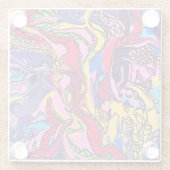 ジャングル・フィーバーのガラスのコースター ガラスコースター (裏面)