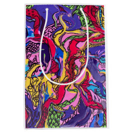 「ジャングル・フィーバー」プリント抱き枕 ミディアムペーパーバッグ