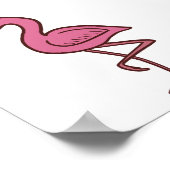 ジャングル フラミンゴ ミニプリント ポスター (角)