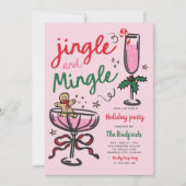 ジャングル&マングルハンドドロークリスマスホリデーパーティー 招待状 (正面)
