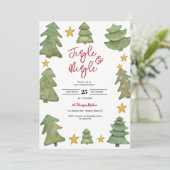 ジャングル&ミングルウォーター色クリスマスパーティー 招待状 (スタンド正面)