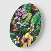 ジャングル ラージ壁時計 (傾斜)