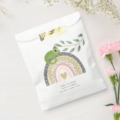 ジャングル、レインボー、カメレオンのベビーシャワー フェイバーバッグ (封をした状態)