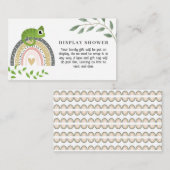 ジャングル、レインボー、カメレオンベビーディスプレイシャワー エンクロージャーカード (正面/裏面)