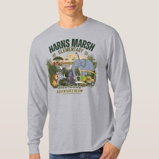 ジャングル+ロングスリーブ Tシャツ (正面)