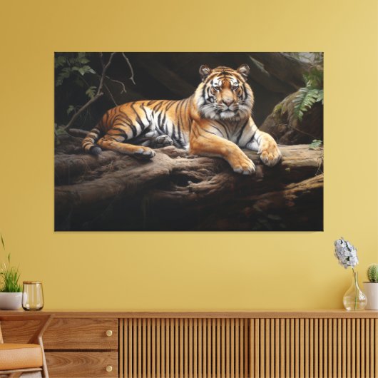 ジャングル(昆虫)オオカバマダラ、モナーク:タイガーポートレート キャンバスプリント (インサイチュ (リビング))