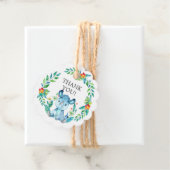 ジャングルRhinoベビーシャワーお気に入りギフトラベル フェイバータグ (インサイチュ)