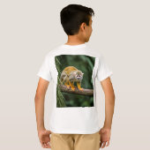 ジャングルTシャツに奇妙なリス・モンキー Tシャツ (裏面フル)