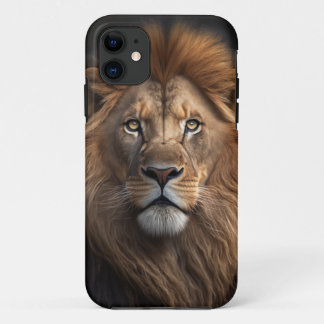 ジャング威厳のあるルのライオン王 iPhone 11 ケース