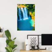 ジャング威厳のあるルの滝 ポスター (ホームオフィス)