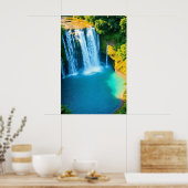 ジャング威厳のあるルの滝 ポスター (キッチン)