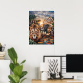 ジャング威厳のあるルギャザリング ポスター (ホームオフィス)