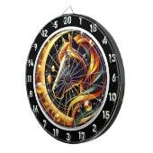 ジャング白熱［赤熱］光を放つルスタリオンルーム最高傑作 ダーツボード (正面右)