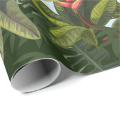 ジャング縁どルの木や花とシームレス。ヴィン ラッピングペーパー (ロールコーナー)