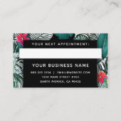 ジャング離れルトロピカルモダンエレガントプロフェッショナル 予約カード (裏面)