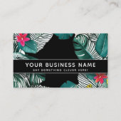 ジャング離れルトロピカルモダンエレガントプロフェッショナル 予約カード (正面)