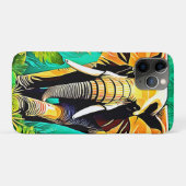 ジャング鮮やかルエレファントシーンデザイン Case-Mate iPhoneケース (裏面(横))