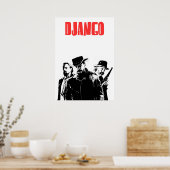 ジャンゴアンチェーンイラストレーション ポスター (キッチン)