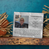 ジャンジによる8x10のライフメモリアルプレート フォトプラーク (側面)