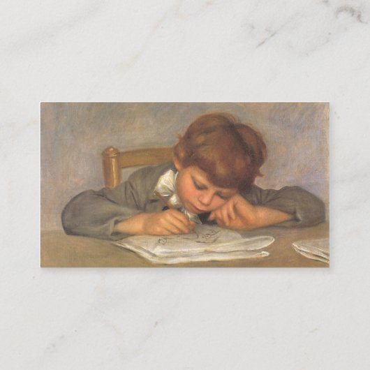 ジャンスケッチバイピエールオーガストルノアール 名刺 (裏面)