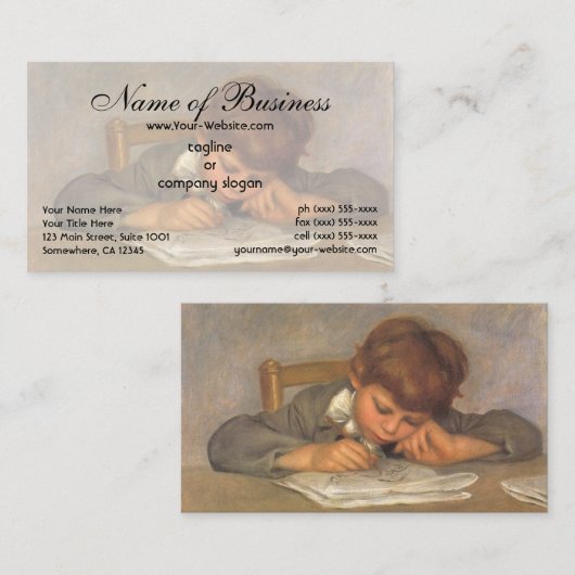 ジャンスケッチバイピエールオーガストルノアール 名刺 (正面/裏面)