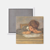 ジャンスケッチバイピエールルノアールヴィンテージファインアート マグネット (正面/裏面)