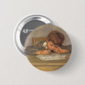 ジャンスケッチバイピエールルノアールヴィンテージファインアート 缶バッジ (正面&裏面)