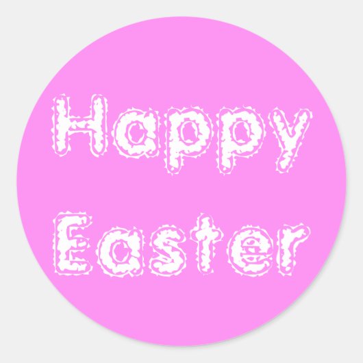 ジャンス霜の降りたによるイースターバイオレットステッカー ラウンドシール (正面)