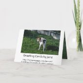 ジャンツの犬のカードの父の日 カード (裏面)