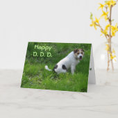 ジャンツの犬のカードの父の日 カード (黄色い花)