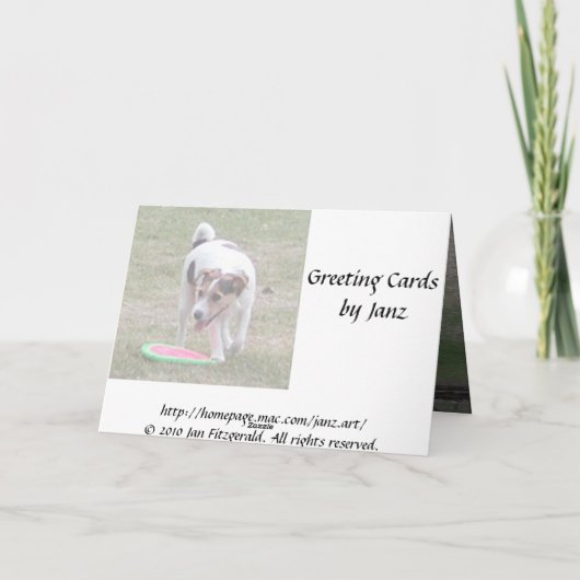 ジャンツの犬のカードの父の日 カード (裏面)