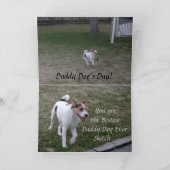 ジャンツの犬のカードの父の日 カード (内部)