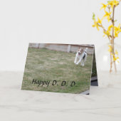 ジャンツの犬のカードの父の日 カード (黄色い花)