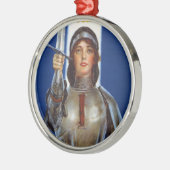 ジャンヌダルクの第1次世界大戦の買物戦争のセービングのスタンプ メタルオーナメント (左)