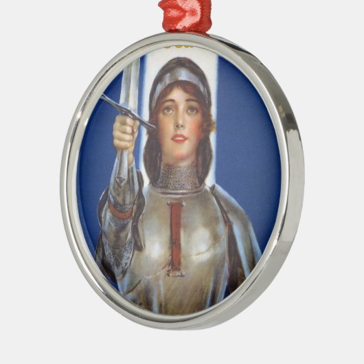 ジャンヌダルクの第1次世界大戦の買物戦争のセービングのスタンプ メタルオーナメント (左)