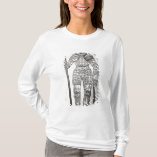 ジャンヌダルクの装甲を描写するプラク Tシャツ