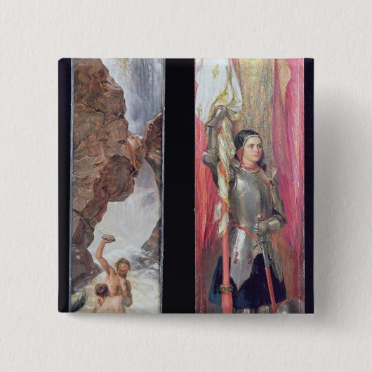 ジャンヌダルクの1890年代 缶バッジ (正面)